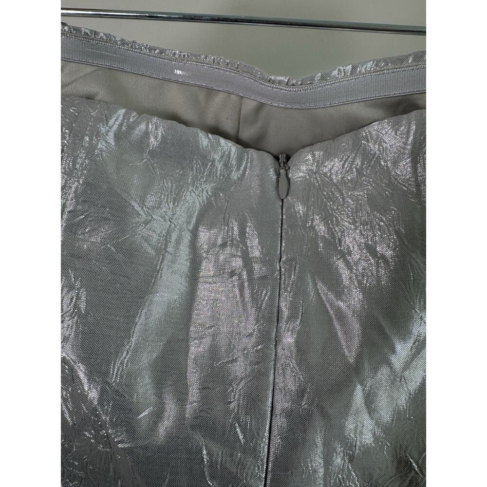 NWT Lulus Party Poise Textured Strapless Bodycon Mini Dress in Silver Size S - Picture 6 of 11